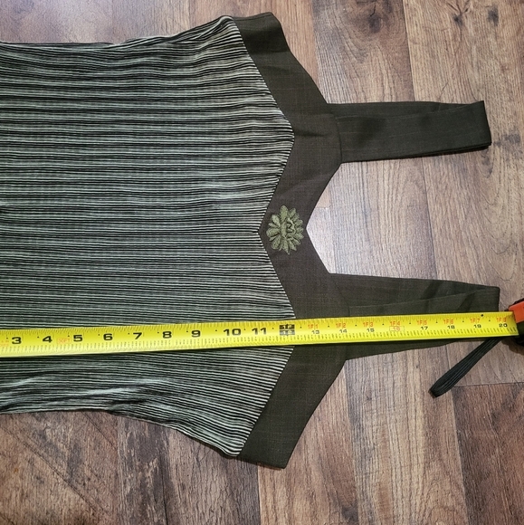 Vintage Majuar 3-Piece Ruched Tank Embroidered Blazer & Trouser Set Size 34 - Picture 10 of 16